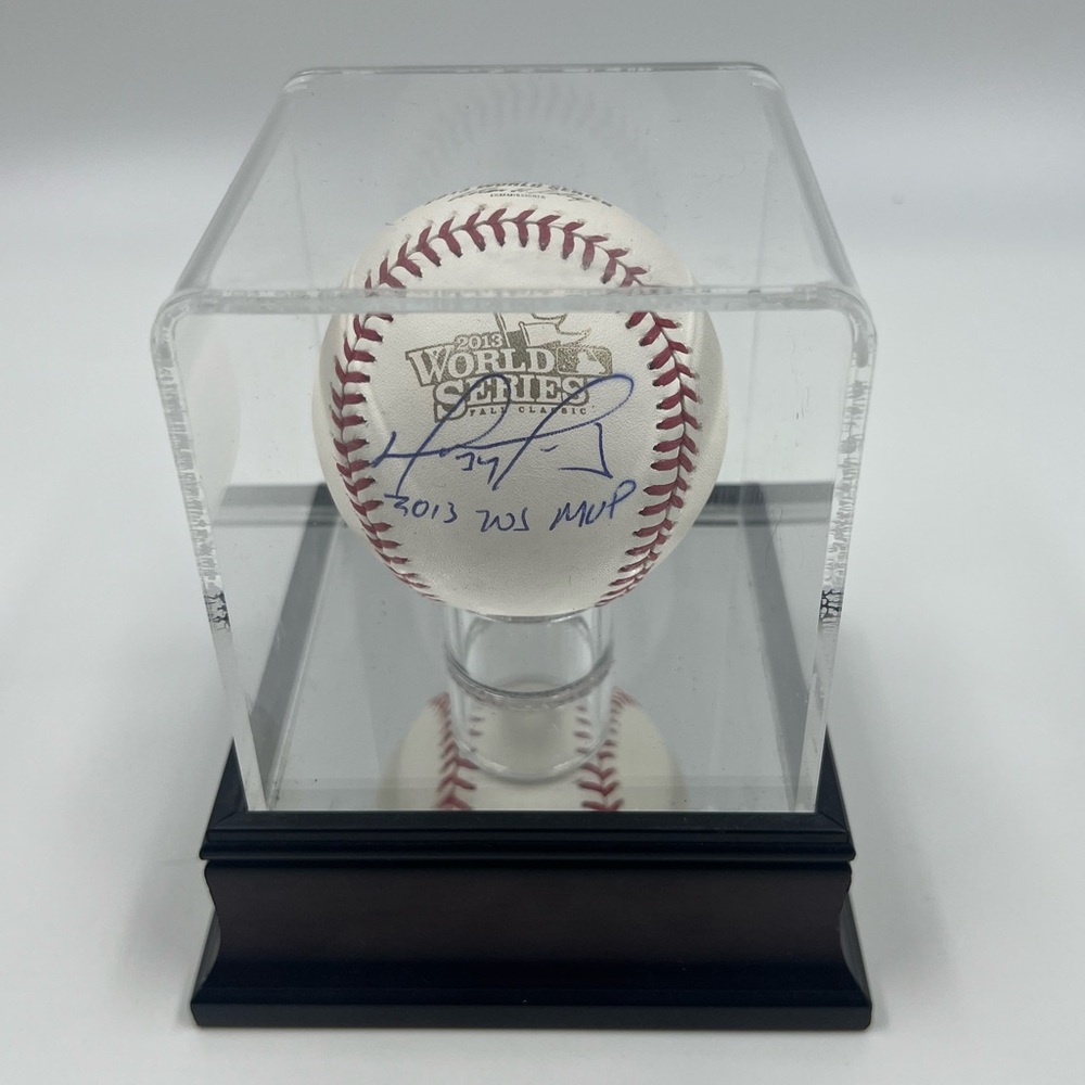 DAVID ORTIZ 2013 World Series MLB Boston Red Sox Auto Baseball Fanatics COA